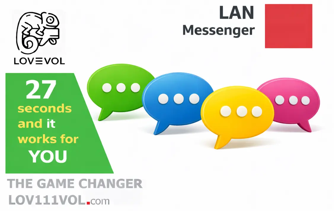 LAN chat messenger for offline communication on a local network
